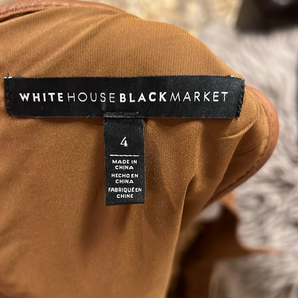 White House Black Market suede sleeveless top - Picture 5 of 6